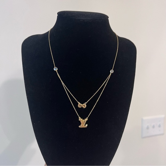 LV Infinity layered Necklace 14 K gold - Picture 1 of 7